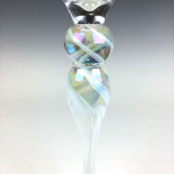 Champagne Goblet in Ivory by Rosetree Glass Studio - Image 3